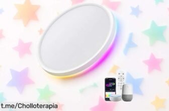 Plafón LED inteligente LuminexDesigns que transforma tu hogar. ¡No dejes escapar este ofertón y crea el ambiente perfecto con luz regulable! ¡Aprovecha antes de que se acabe!