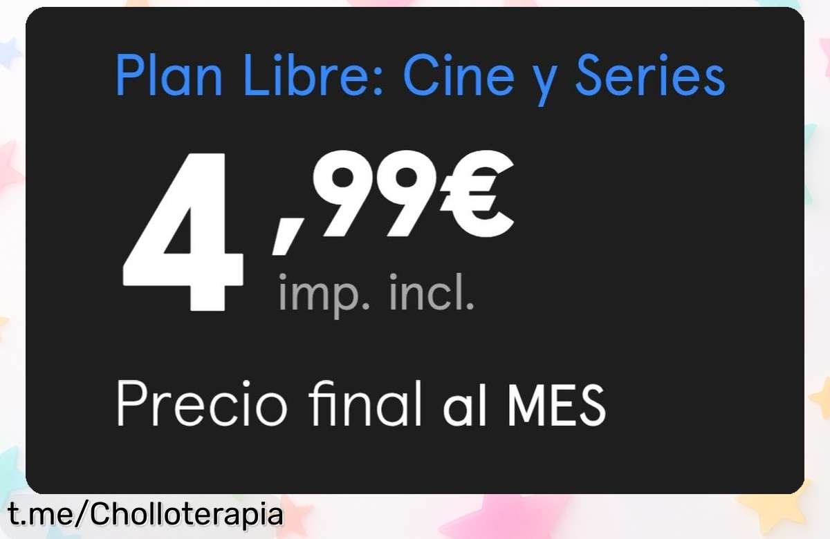 Plan único para disfrutar cine y series sin parar a un precio de escándalo que no querrás perder. ¡Hazte con él antes de que desaparezca!