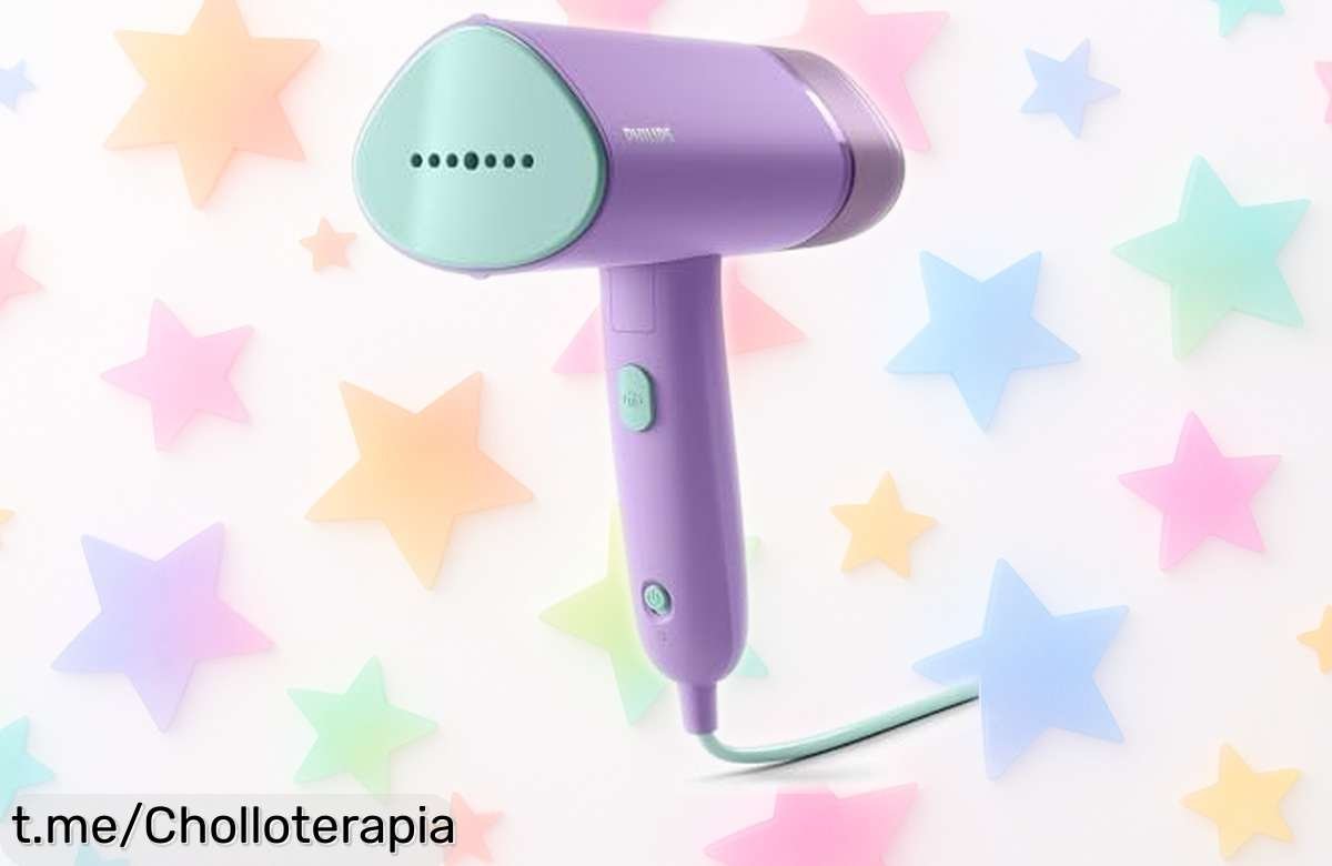 Plancha vertical Philips Serie 3000 que elimina arrugas en un abrir y cerrar de ojos, ¡aprovecha este precio loco antes que se agote! Dale frescura a tu ropa ahora mismo.