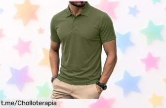 Polo de hombre PINSPARK ligero y transpirable en oferta increíble, ideal para tus partidos de golf o tenis. ¡No te pierdas este mega chollo que anima tu juego!