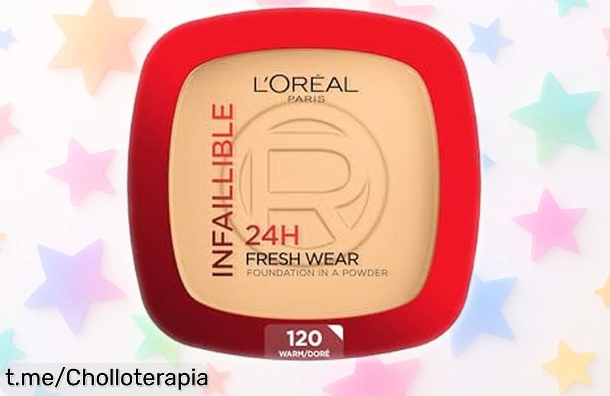 Polvos compactos mate L’Oréal Paris que resisten agua y calor, cobertura natural todo el día a un precio loco. ¡No dejes pasar este chollo y luce radiante ya!
