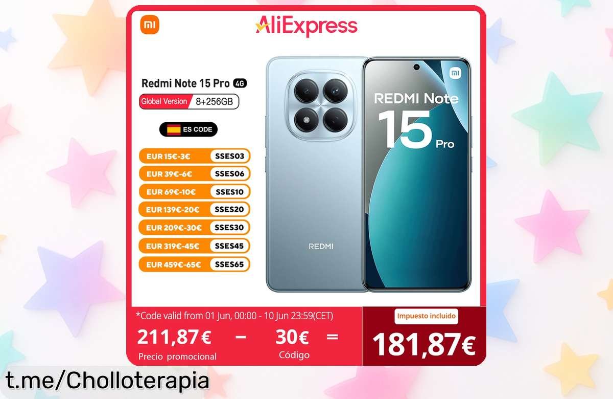 Potente Xiaomi Redmi Note 15 Pro 4G con cámara de 200MP a precio de risa, ideal para quienes buscan calidad sin gastar más. ¡No te lo pierdas!
