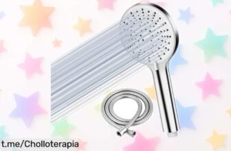 Potente alcachofa de ducha con 5 modos para un baño diario impresionante, ¡no te pierdas este chollazo que solo aparece una vez!
