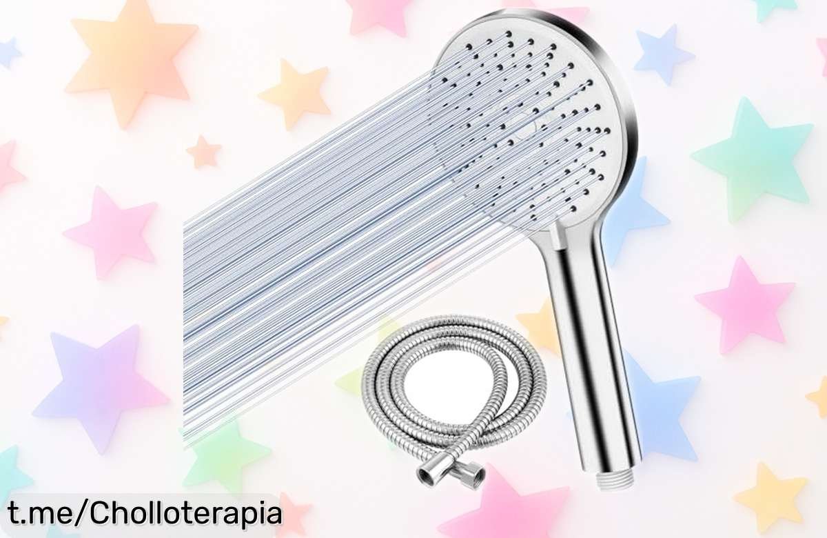 Potente alcachofa de ducha con 5 modos para un baño diario impresionante, ¡no te pierdas este chollazo que solo aparece una vez!