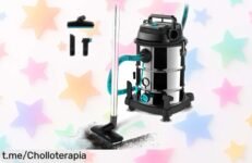 Potente aspirador de sólidos y líquidos Conga Rockstar Wet & Dry Steel Pro, precio rebajado en un ofertón que hará brillar cada rincón de tu hogar. ¡Hazte con él antes de que se agote!