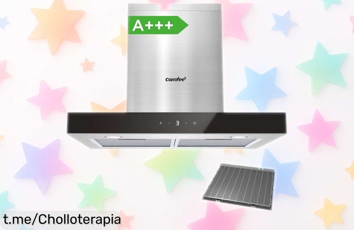 Potente campana extractora COMFEE’ TSHM77SS60 con control por gestos, ¡rebajada y lista para eliminar olores al instante! No dejes pasar este super chollo, tu cocina lo merece.