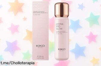 Potente crema facial hidro-protectora KIKO Milano Hydra Pro Glow con ácido hialurónico, ¡oferta irrepetible para una piel radiante y suave que te encantará!