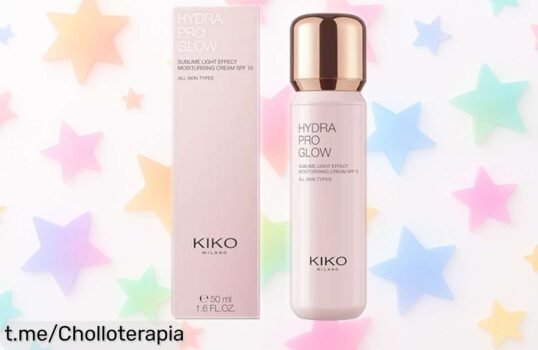 Potente crema facial hidro-protectora KIKO Milano Hydra Pro Glow con ácido hialurónico, ¡oferta irrepetible para una piel radiante y suave que te encantará!