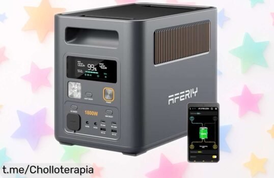 Potente estación de energía portátil AFERIY Nomad P180 Pro con nueve puertos y recarga en solo 1 hora, ¡aprovecha este ofertón para llevar luz donde quieras!