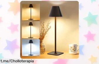 Potente lámpara de escritorio LED inalámbrica Sailsco con batería larga, modos de luz flexibles y resistente al agua ¡Ahorra ya en este super chollo que no volverá!