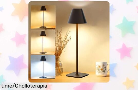 Potente lámpara de escritorio LED inalámbrica Sailsco con batería larga, modos de luz flexibles y resistente al agua ¡Ahorra ya en este super chollo que no volverá!