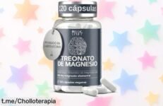 Potente ltreonato de magnesio en cápsulas que cuida tu mente y te ayuda a rendir al máximo: ¡pack de 120 por un precio increíble que no querrás dejar pasar!