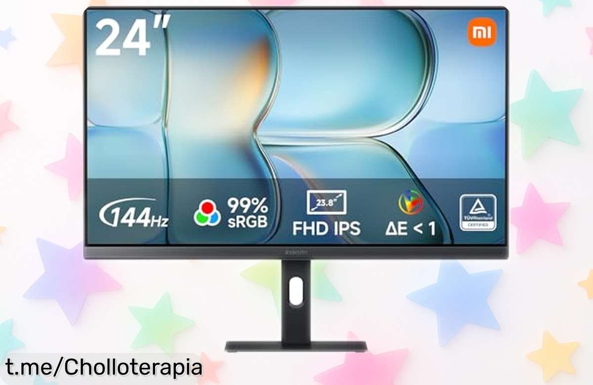 Potente monitor de 24” Full HD Xiaomi A24i con colores increíbles y 144Hz a un precio loco; ¡no dejes pasar este chollazo que te encantará!