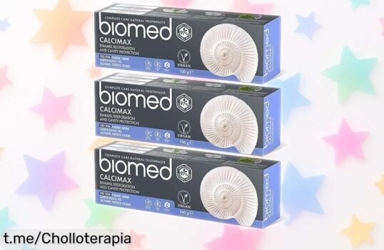 Potente pasta de dientes Biomed Calcimax en pack de 3: ¡Cuidado para el esmalte y protección contra caries a precio loco que alegrará sonrisas! ¡Aprovecha esta oferta ya!