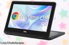 Potente portátil 2 en 1 Dell Chromebook 11 con pantalla HD y teclado japonés, ahora a un precio loco que no podrás dejar pasar para estudiar o trabajar sin complicaciones.