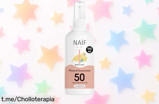 Protector solar en spray Naïf para bebé y niño, ahora a precio de ganga: cuida la piel sensible de tu familia con este ofertón que no puedes dejar escapar. ¡Disfruta del sol al máximo!