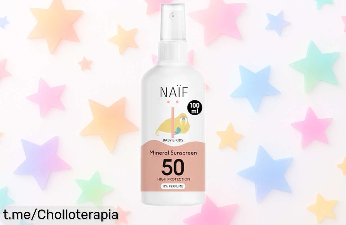 Protector solar en spray Naïf para bebé y niño, ahora a precio de ganga: cuida la piel sensible de tu familia con este ofertón que no puedes dejar escapar. ¡Disfruta del sol al máximo!