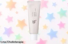 Protector solar facial Beauty of Joseon con arroz y probióticos, ¡un básico para tu piel a un precio que no puedes dejar escapar! Cuida tu rostro ahora mismo.