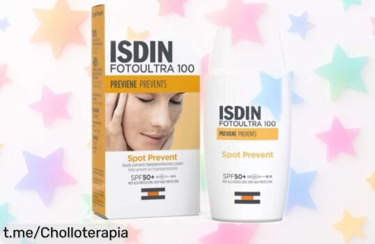 Protector solar facial Isdin Fotoultra 100 con textura ligera y precio de escándalo: ¡cuida tu piel hoy y olvídate de las manchas!