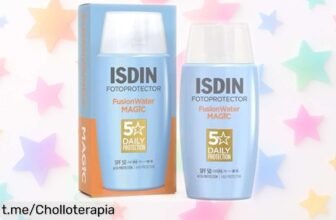 Protector solar facial ultraligero ISDIN Fusion Water MAGIC SPF 50 a precio de ganga: cuida tu piel al instante sin dejar grasa, ¡aprovéchalo antes que se acabe!