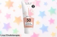 Protector solar mineral Naïf para bebés y peques: oferta increíble que cuida su piel con suavidad mientras disfrutan del sol, ¡no te quedes sin el tuyo!