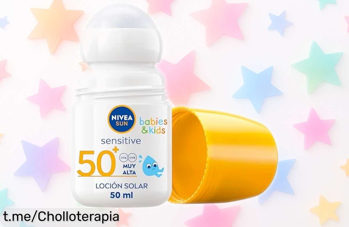Protege a tus peques con la crema solar rollon NIVEA SUN Babies & Kids FP 50+, ahora a un precio increíblemente bajo que no puedes dejar pasar.