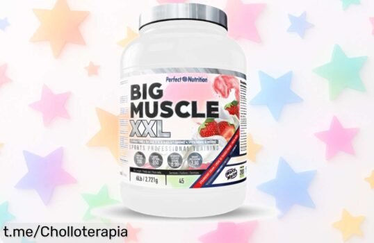 Proteína Perfect Nutrition Big Muscle XXL de 2,7 kg para potenciar tus entrenos a precio de escándalo. ¡No te quedes sin la energía que necesitas y mejora tu rendimiento ya!