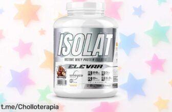 Proteína aislada de suero ELEVRA Pro Isolate 2kg, super chollo con aminoácidos BCAA para ganar masa muscular fácil. ¡Aprovecha este precio de escándalo antes que se agote!
