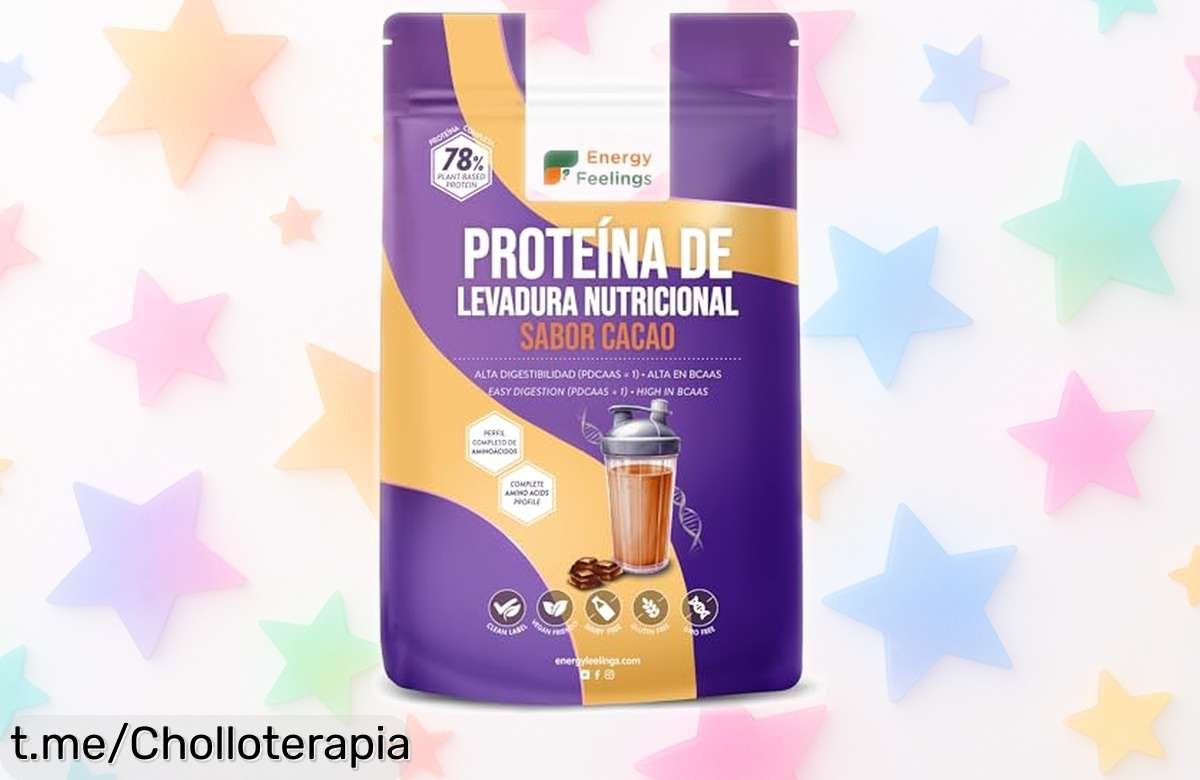 Proteína vegana Energy Feelings con sabor a cacao: el chollo del momento para ganar músculo fácilmente y disfrutar de recetas fitness irresistibles. ¡No te quedes sin ella!