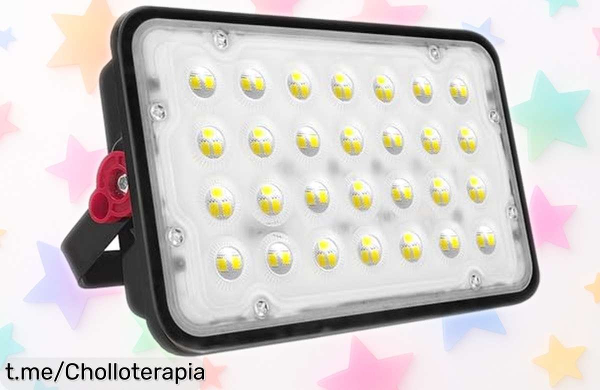 Proyector exterior LED CREAETAR de 50W a precio loco: ilumina tu jardín con 5000 lúmenes y resiste cualquier clima, ¡una oportunidad única que no puedes dejar escapar!