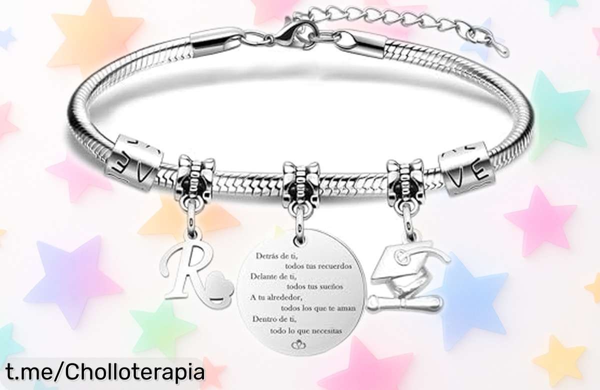 Pulsera con iniciales de Astellea a precio de ganga, un regalo lleno de buen rollo para graduaciones que ¡no puedes dejar escapar! Siente la conexión y haz sonreír hoy mismo.