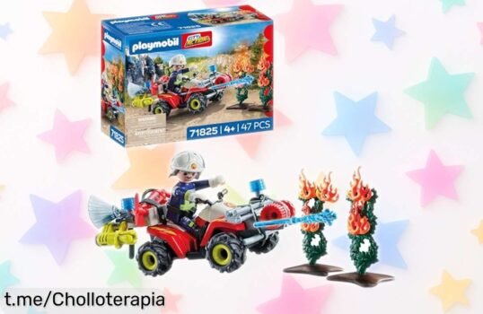 Quad de bomberos PLAYMOBIL 71825 a precio loco, perfecto para aventuras sin parar. ¡No dejes escapar esta oportunidad y despierta la imaginación de tus peques!