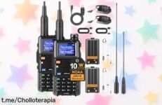 Radios walkie talkie JUCJET 5RH, ¡ofertón imperdible! Comunica a hasta 5 km en cualquier aventura y hazlo fácil. No dejes pasar esta oportunidad que hará tus salidas inolvidables.