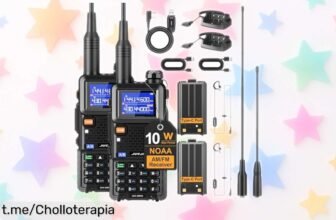 Radios walkie talkie JUCJET 5RH, ¡ofertón imperdible! Comunica a hasta 5 km en cualquier aventura y hazlo fácil. No dejes pasar esta oportunidad que hará tus salidas inolvidables.
