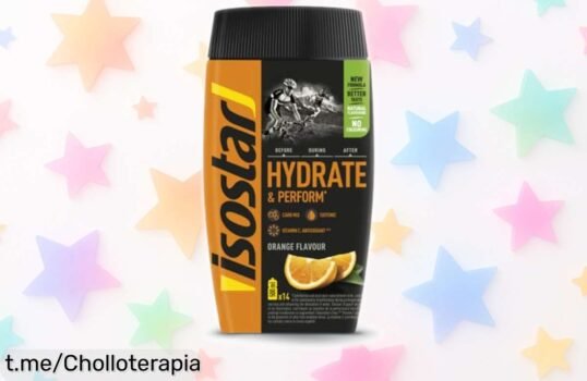 Recarga tu energía al instante con Isostar Hydrate & Perform, el paquetón de 14 raciones a precio loco que mantendrá tus músculos en forma y te hará sentir imparable.