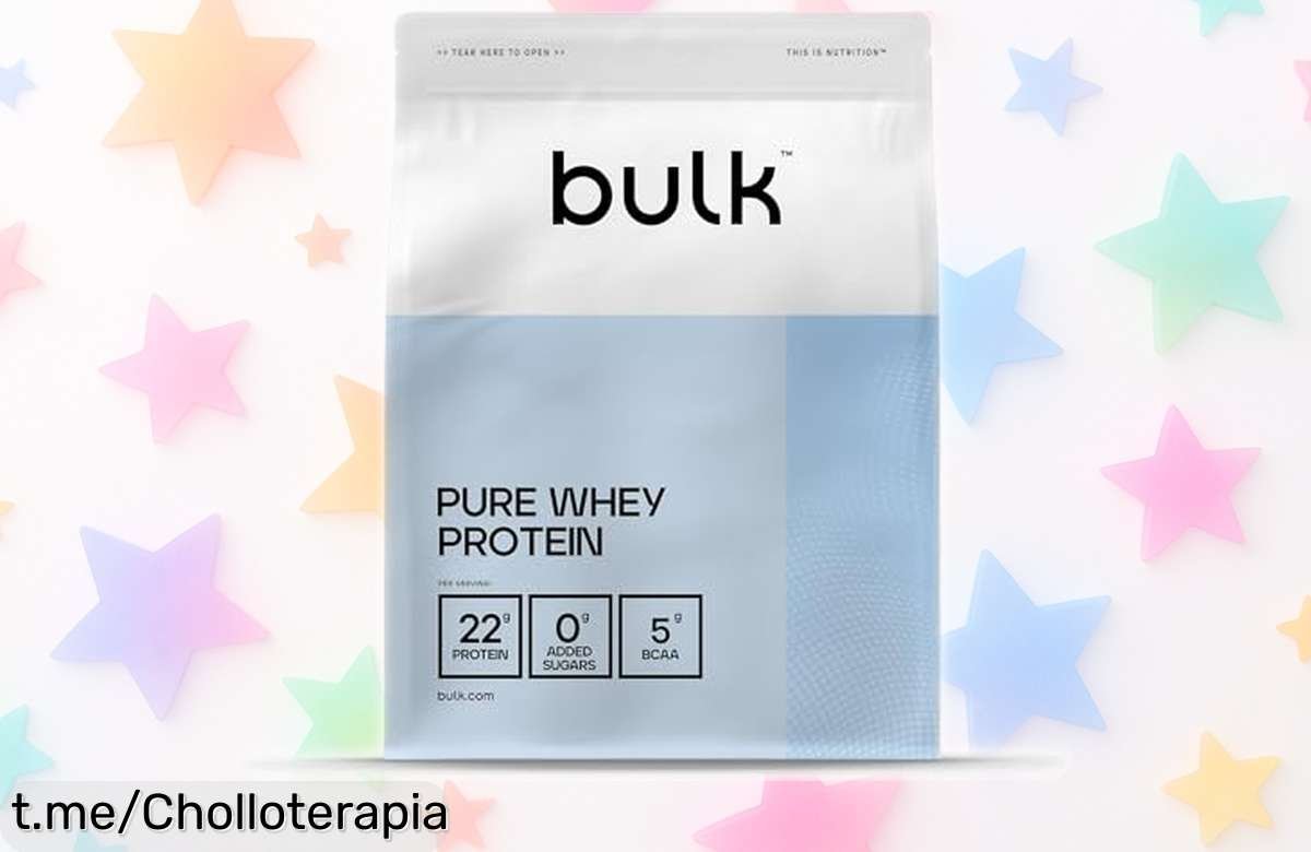 Recupera tu fuerza con la proteína whey Bulk Pure, ¡un ofertón lleno de aminoácidos y poco azúcar que debes llevarte ya!