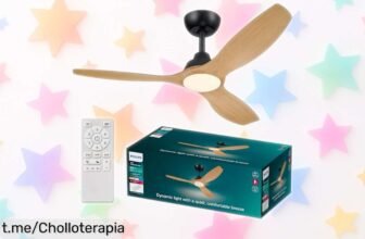 Refresca tu hogar con el ventilador de techo Philips Olas, motor silencioso y luz LED. ¡La oferta que estabas esperando para sentirte a gusto ya!