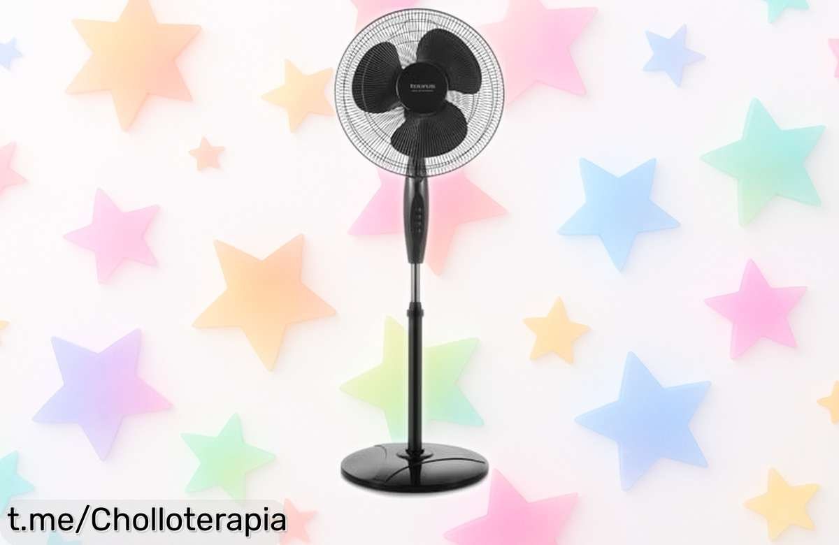 Refresca tu verano con el ventilador de pie Taurus Greco 16CR a un precio regalado, hazte con este chollo y disfruta del aire justo donde más lo necesitas.