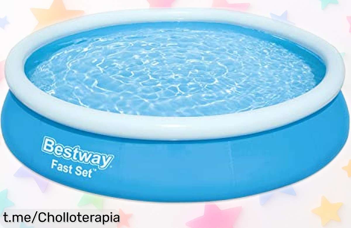 Refresca tus días de verano con la piscina hinchable Bestway Fast Set, precio rebajado que no puedes dejar escapar; ¡disfruta en casa y vive momentos inolvidables!
