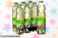 Refrescante pack de 6 botellas Fuze Tea té verde maracuyá a precio de risa, ¡no te quedes sin el sabor que alegra tu día!