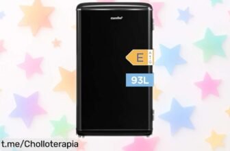 Refrigerador bajo encimera Comfee RCD93BL2EURT, gran capacidad de 93 litros y luz LED: ¡ofertón que enfría rápido y organiza tu cocina! No te lo pierdas, oferta limitada.
