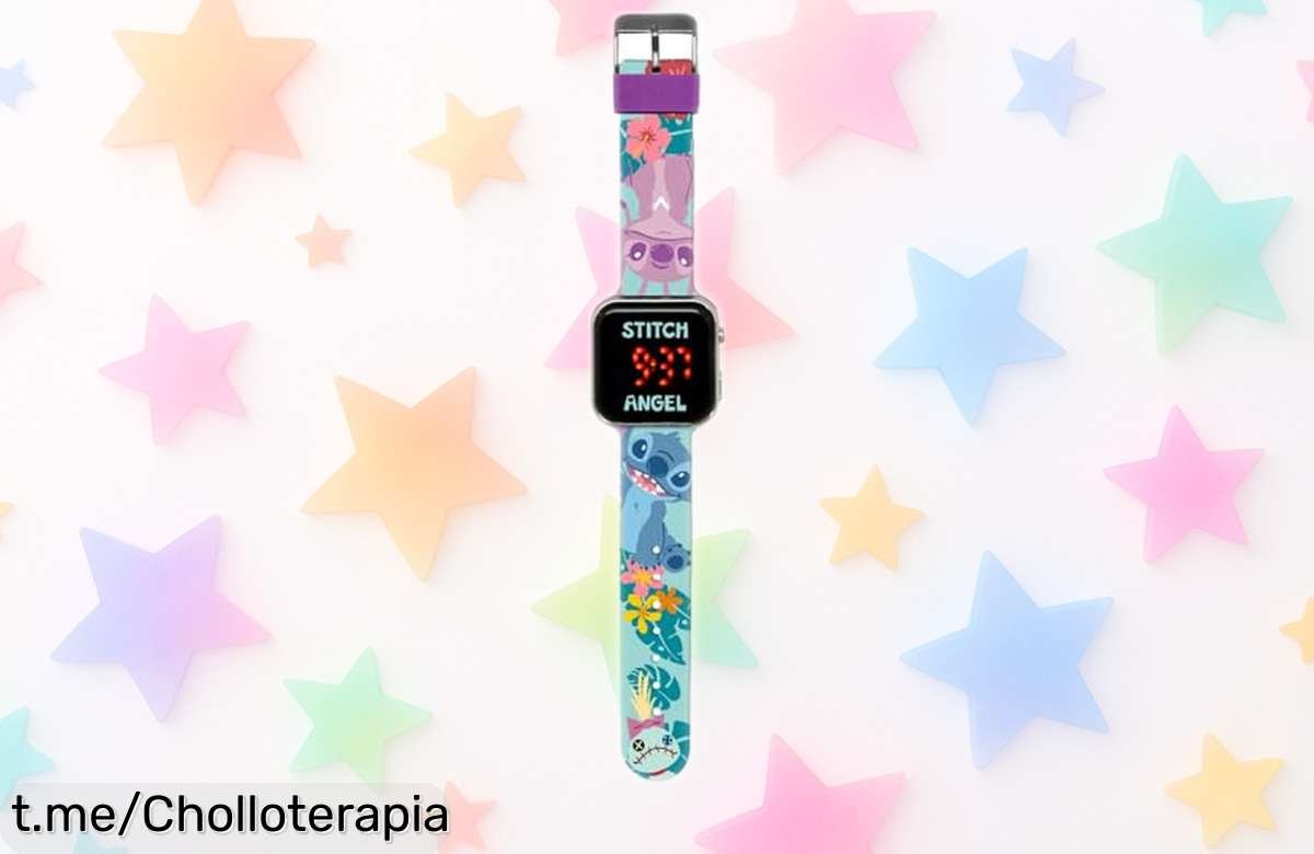 Reloj LED Kids Licensing Stitch Tropical a un precio loco que ilumina tu noche y acompaña tus días, ¡no dejes pasar esta oportunidad divertida para los pequeños!