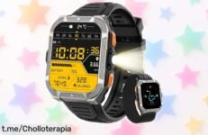 Reloj inteligente Blackview masculino, el ofertón militar con GPS y más de 100 modos deportivos que no puedes dejar escapar para tus aventuras. ¡Atrévete a conquistarlo ya!