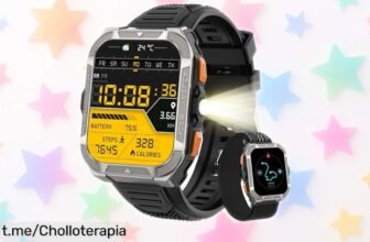 Reloj inteligente Blackview masculino, el ofertón militar con GPS y más de 100 modos deportivos que no puedes dejar escapar para tus aventuras. ¡Atrévete a conquistarlo ya!