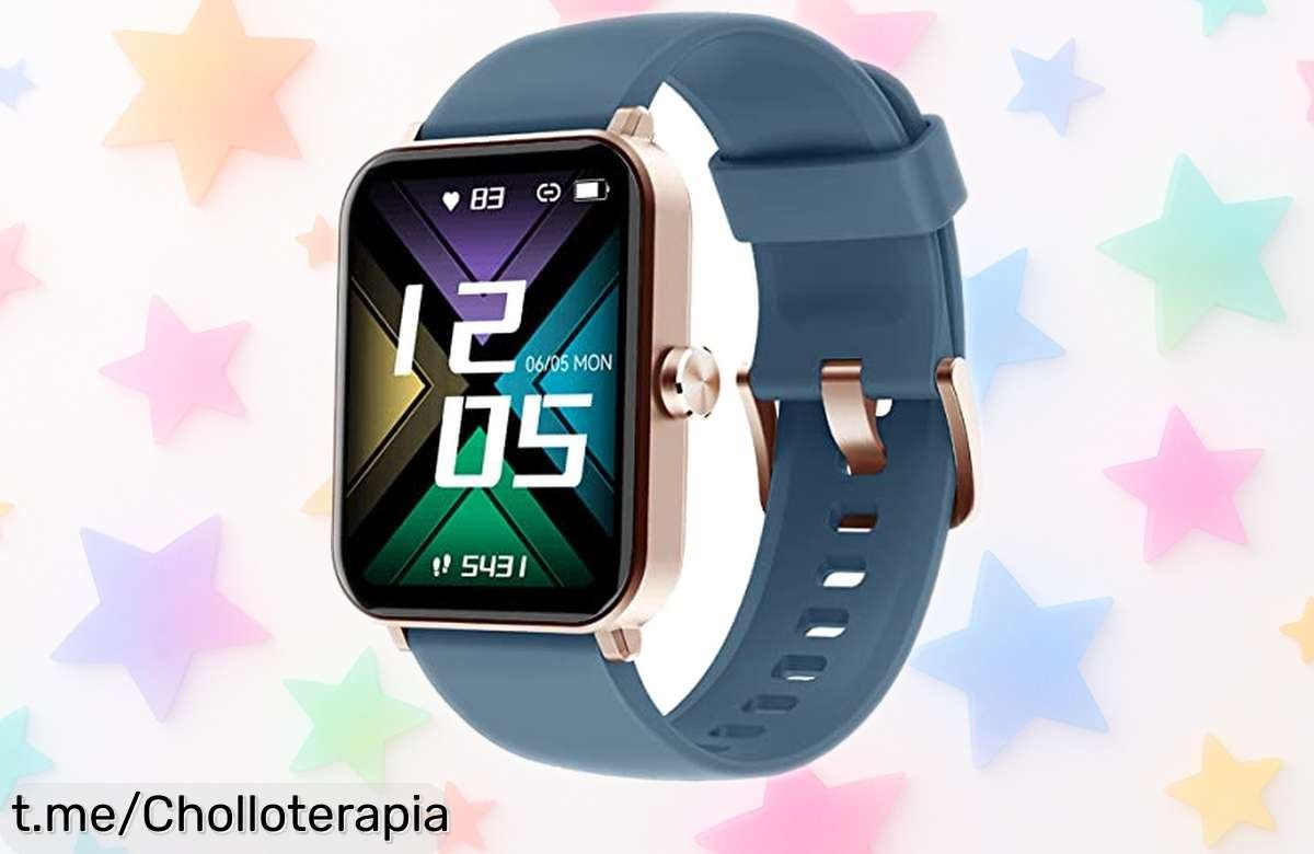 Reloj inteligente HUAKUA con llamadas y pulsómetro, ahora a un precio loco que no puedes dejar pasar: cuida tu salud mientras disfrutas cada momento.