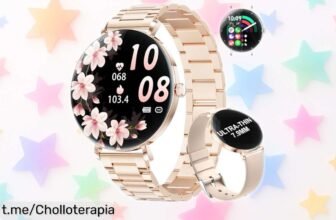 Reloj inteligente elegante para mujer con pantalla AMOLED y más de 110 modos deportivos a precio increíble, no dejes pasar este super chollo que te va a encantar ya.