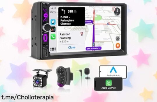 Renueva tu coche con la radio 2 DIN de 7” que conecta al instante y disfruta de un precio increíble, ¡no te quedes sin este súper chollo para darle vida a tus viajes!