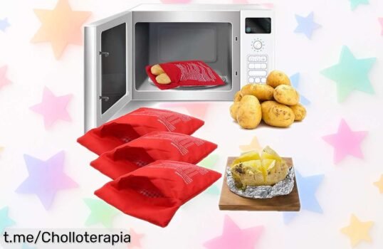 Revolucionaria bolsa reutilizable para cocinar patatas perfectas en solo 4 minutos, ahora a un precio tirado que no podrás dejar pasar. ¡Cocina fácil y disfruta al máximo!