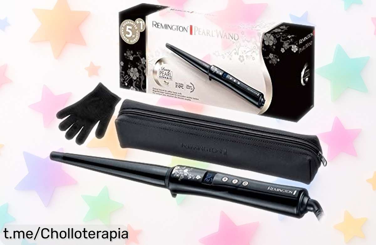 Rizador de pelo cónico Remington CI951:ondas naturales en solo 30 segundos a un precio loco, ¡no te lo pierdas y deslumbra con tu estilo ahora!