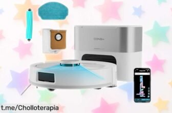 Robot aspirador Cecotec Conga Y80 Pearl: limpiador estrella con navegación láser y autonomía de 240 mins, ¡un ofertón que te ayudará a decir adiós al polvo sin esfuerzo!